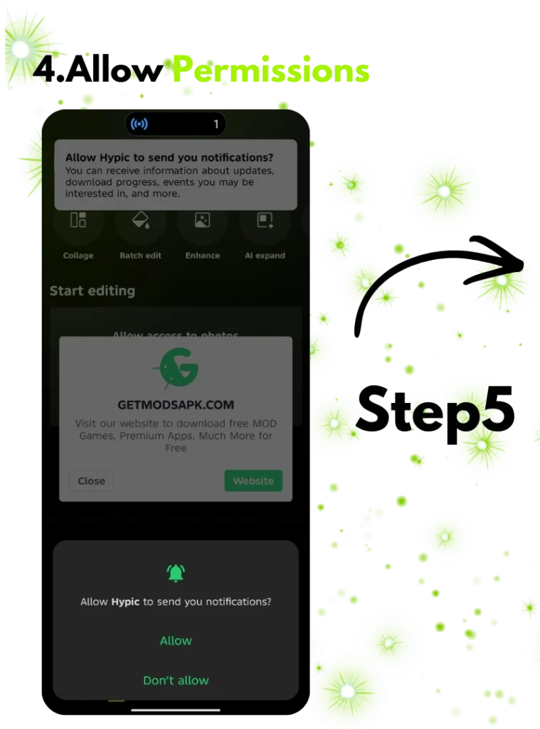 Step 4 : After Installation , App need some important permission to work smoothly. 