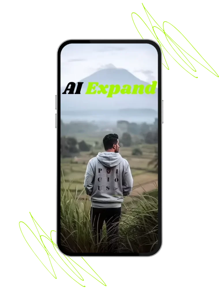 Hypic AI professionally expend the image and naturally blend it with background